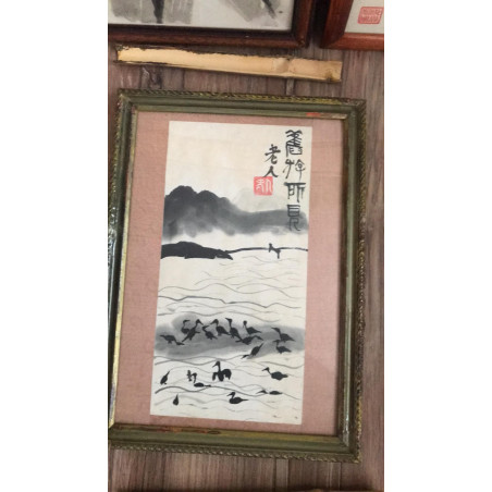 Pejzaż z kormoranami